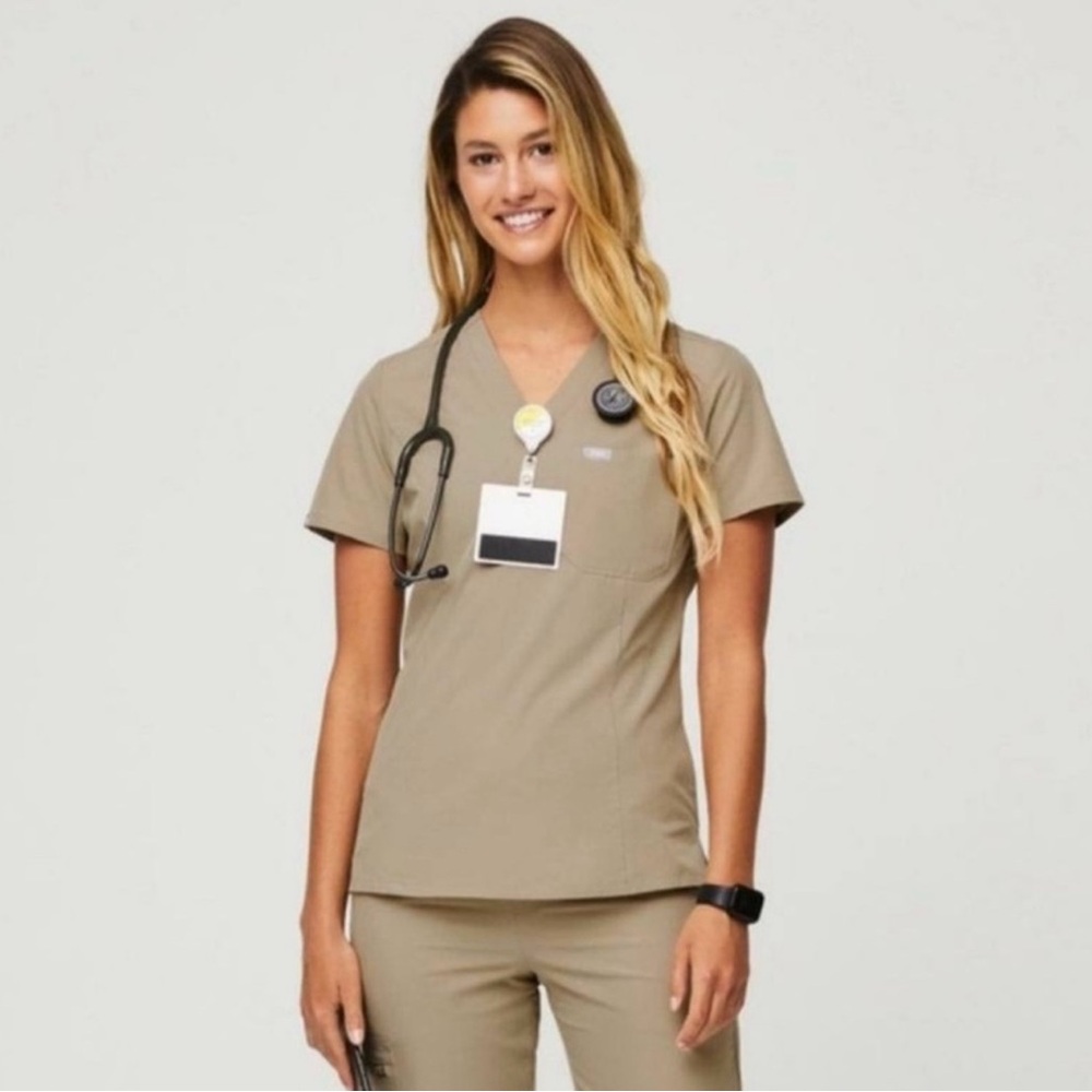 FIGS Catarina Top Size XXL Light Oak 🤎🤍🤎